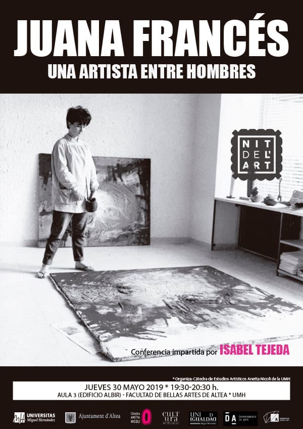 CONFERENCIA : “Juana Francés: Una artista entre hombres”