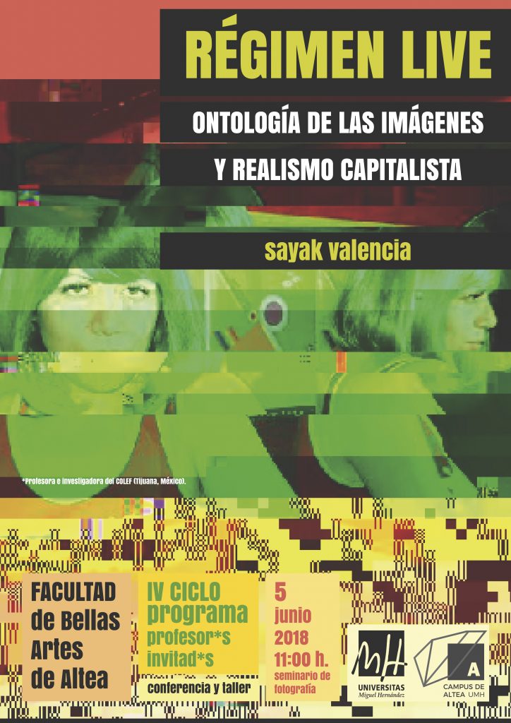 CONFERENCIA: Régimen Live: ontología de las imágenes y realismo capitalista